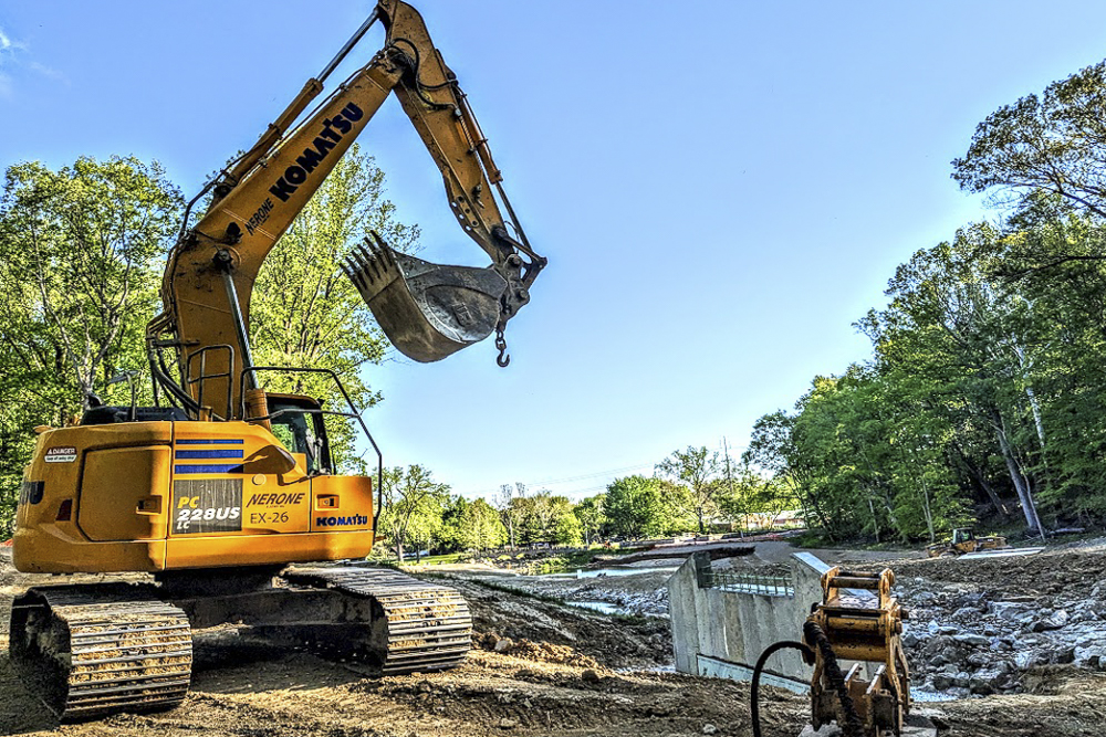 An old pond is being restored at Garfield Park Reservation